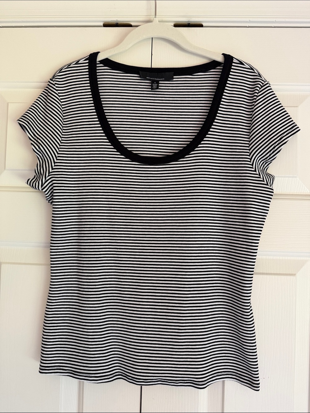 WHBM Ribbed knit top